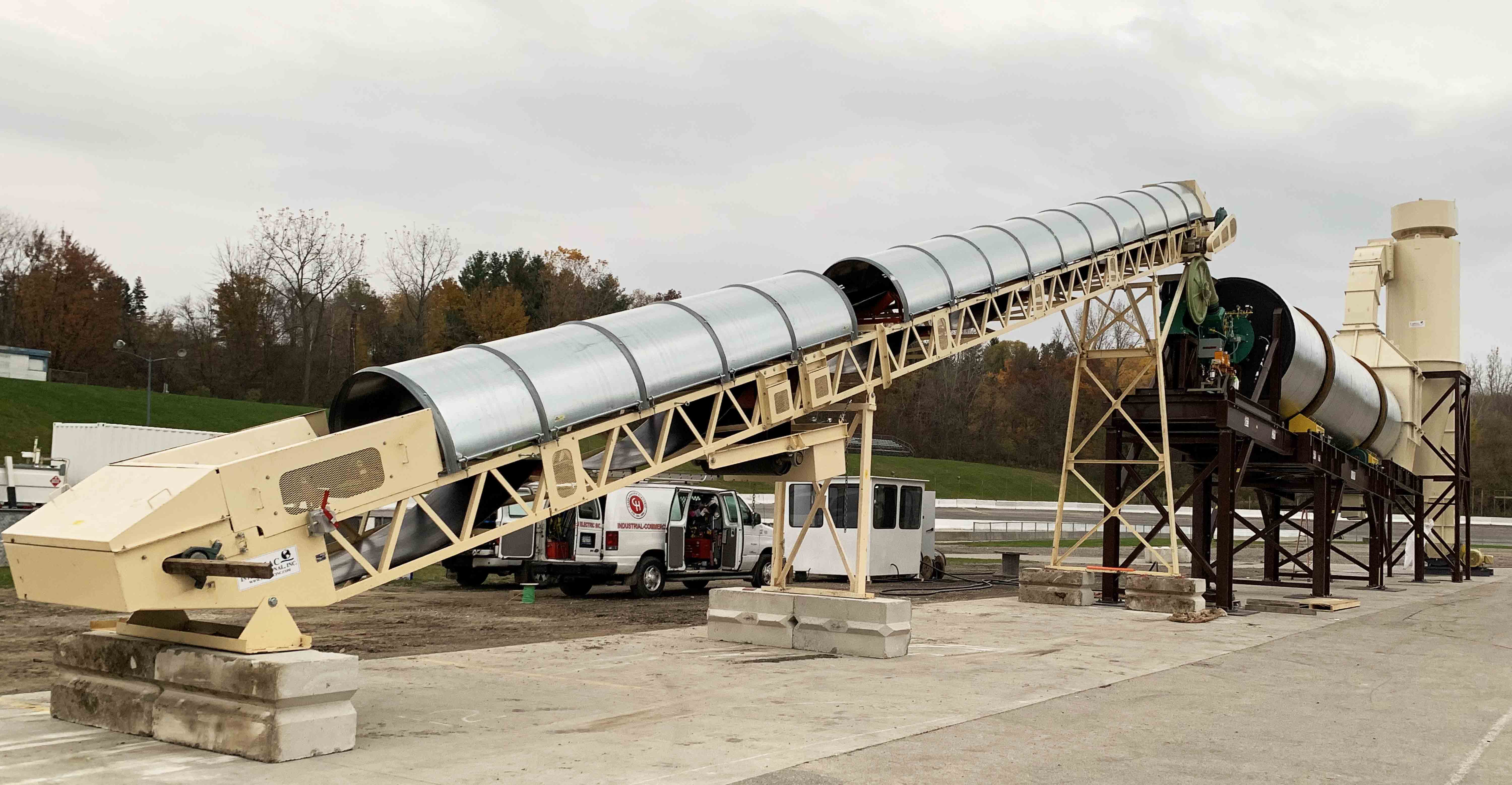 Tarmac 8.5' Thermal Rotary Drying System: Tarmac Teamwork moved this system from Kansas to Ontario, Canada in record time. 