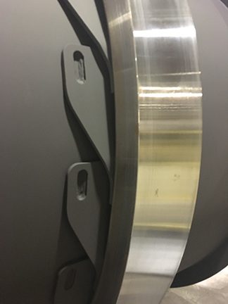 Dryer Tire With Welded Leaf Springs