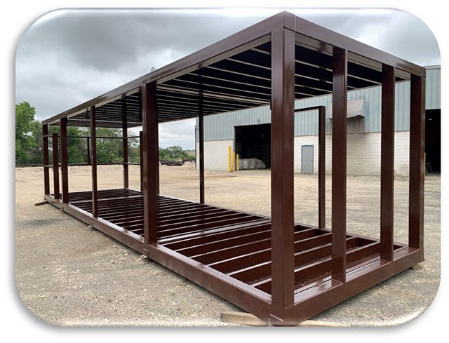 Steel structure designed to be robust.