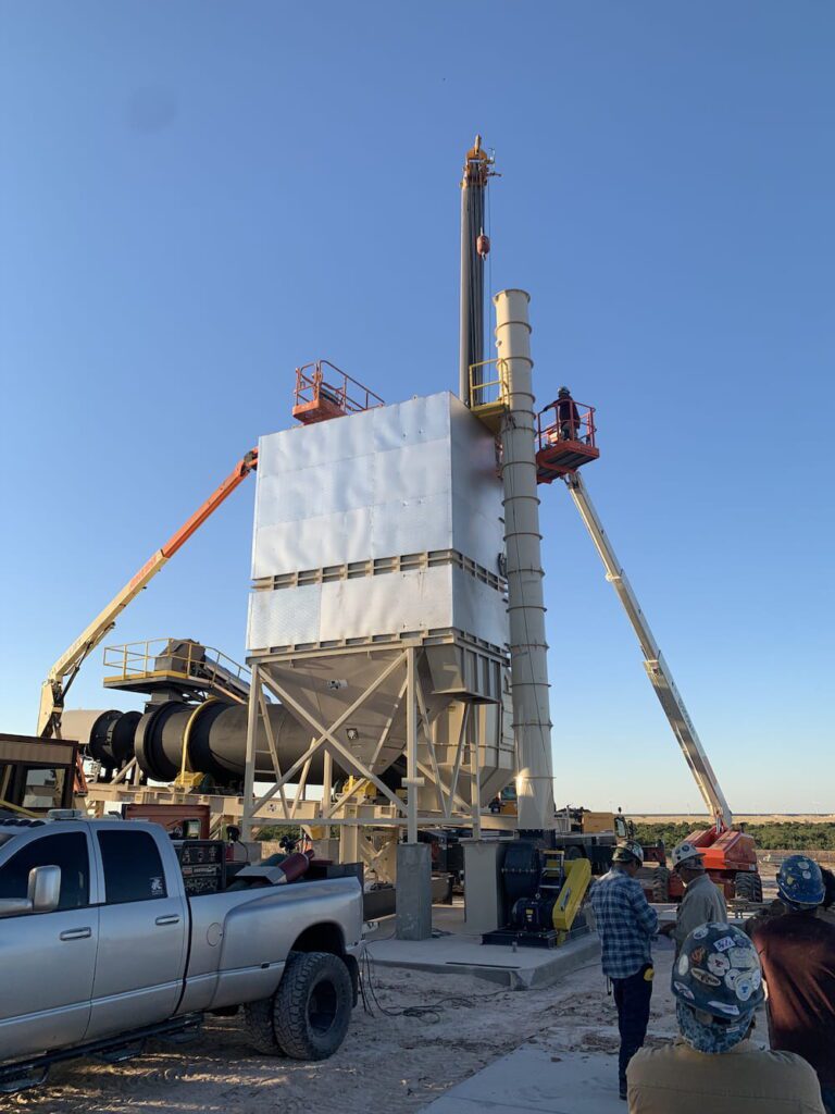 Installing a new Tarmac Baghouse